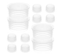 FUTUREORYY Bouchons de Pot en Plastique Réutilisables Lot de 12 2.5 CM pour Potager et Balcon, Empêchent Les Infiltrations d'eau