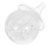 FUTUREORYY Boule de Cristal Décorative Verre Fissuré avec Socle Ornement pour Fontaine Feng Shui Ronde Cristal Robuste pour Décoration Intérieure et Bureau