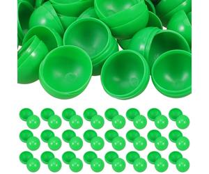 FUTUREORYY Boules de Tirage au Sort 3 Cm Vertes en PVC Réutilisable, Boules de Loterie sans Couture pour Jeux et Fêtes, 50 Pièces, Accessoires pour Activités Ludiques et Événements Festifs