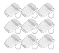 FUTUREORYY Bouteilles de Voyage Rechargeables 30ml en PETG avec Crochet et Bouchon à Clapet Ensemble de 9 pour Usage Extérieur et Voyage