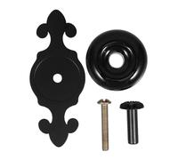 FUTUREORYY Bouton de Porte Vintage Céramique Noire et Blanche Poignée de Zinc Rétro Ergonomique et Élégante pour Armoires de Cuisine et Penderies Design Polyvalent pour Meubles Modernes