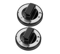 FUTUREORYY Boutons de Commande pour Cuisinière à Gaz en Abs Noir, Lot de 2 Pièces, Prise en Main Confortable et Design Élégant, Compatibles Grills et Appareils Cuisine Professionnels