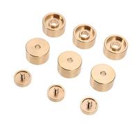 FUTUREORYY Boutons De Piston Pour Trompette, Jeu De Boutons De Doigt En Cuivre Doré, Accessoires Pour Instruments De Musique, Petit Format, Compatibles Usage Trompette
