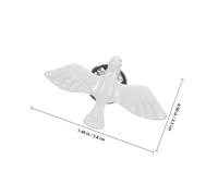 FUTUREORYY Broche Oiseau De Paix Épinglette Spirituelle En Émail Blanche, Lot De 2 Pièces, Accessoire Catholique Pour Communion Adulte, Insigne Oiseau Miniature Symbole Religieux