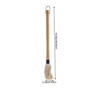 FUTUREORYY Brosse à Barbecue Manche Bois Fil Coton Brosses De Cuisson pour Barbecue Pinceau à Sauce Balai Barbecue Ustensiles De Cuisine Arrosage Liquidehuile Uniforme Nettoyage Rapide