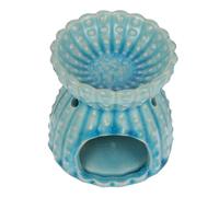 FUTUREORYY Brûleur D’Parfum en Céramique Bleu Porte-Parfum Décoratif Multifonction pour Maison Salon et Bureau Accessoire Aromathérapie Léger et Portable Diffuseur D’Arômes pour Ambiance