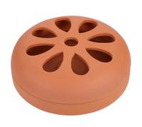 FUTUREORYY Brûleur de Parfum Anti-brûlure Marron à Design Creux en Céramique Support Portable pour Chambre ou Table Décorative
