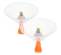 FUTUREORYY Buse De Brumisation Agricole 10 Cm Pare-Vent Transparent pour Pulvérisateur Électrique Petite Taille, Lot De 2 Pièces, Pulvérisation Uniforme Et Réglable pour Jardin Et Usage Extérieur