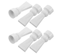 FUTUREORYY Buse de Sortie à Bec de Canard pour Aquarium 6pcs en Plastique Blanc Pc, Diamètre 20mm, Installation Facile, Prévient Les Courants Forts, Accessoire pour Pompe d'eau