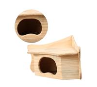 FUTUREORYY Cabane en Bois pour Hamster Jouets Chinchilla Nid Trucs De Hamster Cage à Hamsters Rongeur Jouets Gerbil Maison Parc De Jeu Enclos pour Animaux De Compagnie À L'intérieur Journal