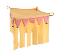 FUTUREORYY Cachette pour Petits Animaux Coin Hamac Suspendu Confortable Abri Adaptable Quatre Saisons pour Hamster Lapin Cochon et Chinchilla Refuge Sécurisé pour Dormir et Jouer