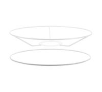 FUTUREORYY Cadre d'Abat-Jour Rond Métallique E27 pour Éclairage Maison DIY, Anneau Abat-Jour Multifonction Design Élégant pour Lampe de Table Suspendue