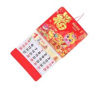 FUTUREORYY Calendrier Mural Familial Année Serpent Planificateur Annuel avec Astrologie Chinoise Décoration Fête Chinoise pour Maison Bureau