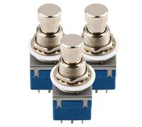 FUTUREORYY Capuchons de Protection pour Pédale D'effet Guitare 3pcs en Métal Bleu, Résistance aux Impacts et Compatible Basse et Instruments Électroniques pour Sessions Studio