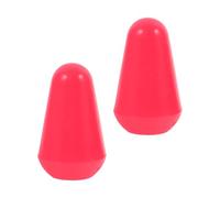 FUTUREORYY Capuchons de Sélecteur à Bascule pour Guitare Électrique Lot de 2 Embouts Rouges en Plastique Accessoires de Remplacement Compacts pour Interrupteur Pointe de Fil de Guitare