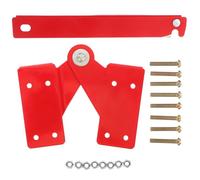 FUTUREORYY Charnière Articulée en Aluminium pour Échelle de Grenier, Accessoire Renforcé Pliable Vis et Tige, Pièce de Rechange Compatible Escaliers Escamotables, Usage Chantier et