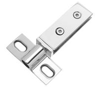 FUTUREORYY Charnières Pivotantes en Acier Inoxydable 304 Double Perçage Finition Brillante Charnière pour Porte Verre Support et Inférieur Quincaillerie pour Portes Coulissantes de