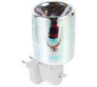 FUTUREORYY Chauffe-Bougie en Verre 3D Électrique à Motif Coloré, Chauffe-Cire Fondante sans Fumée, Adapté Au Salon Et Chambre, Lampe Parfumée Décorative pour Maison, Prise EU