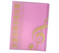FUTUREORYY Classeur à Partitions avec Pochettes Transparentes Organiseur Musique pour Piano Chorale et Orchestre Dossier de Rangement Semitransparent Élégant