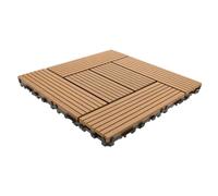FUTUREORYY Dalles de Terrasse Clipsables Composite Revêtement Sol Extérieur Facile à Entretenir pour Balcon Jardin Patio DIY