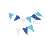 FUTUREORYY décor de drapeaux triangulaires triangle fanion bannière drapeau métallique guirlande triangulaire dorée