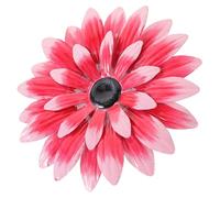 FUTUREORYY Décoration Murale Tournesol Métal Sculpture Fleur Suspendue pour Salon Chambre et Extérieur Art Mural Floral Élégant Rose