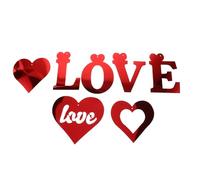 FUTUREORYY Décoration Suspendue en Spirale de Cœur Saint-Valentin Ensemble 1 Pièce en Pet Résistant Ornement Romantique Inscription « Amour » pour Maison Bureau et Anniversaire