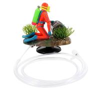 FUTUREORYY Décorations Aquarium Figurine Plongeur Trou Chercheur Trésor Flottant Décoration Aquariophilie