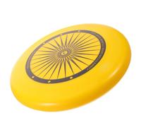 FUTUREORYY Disque Volant de Compétition Jaune en PE pour Garçon et Filles | Motif Spirale, Bord Lisse, Léger et Portable, Usage Jardin et Plage, Compatible Chien