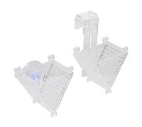FUTUREORYY Distributeur de Nourriture pour Aquarium en Acrylique, Gobelet Nourrisseur Transparent, Lot de 2, Conception Conique, pour Alimentation Rouges, Usage Aquatique, Poissons