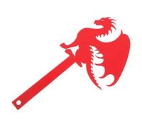 FUTUREORYY Drapeau Décoratif de Boîte aux Lettres en Fer Silhouette Dragon Volant Ornement Extérieur Résistant Remplacement Porte Boîte aux Lettres Accessoire Jardin Décoratif 1 Pièce