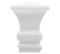 FUTUREORYY Embouts de Tringle à Rideau Fer Carré Blanc Embouts Décoratifs pour Tringle à Rideau Accessoires Stables et Robustesse Anti-relâchement pour Rideaux Roman et Rideaux de Chambre