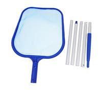 FUTUREORYY Filet De Piscine Léger Manche Télescopique 5 Sections pour Jardin Et Étang, Épuisette De Nettoyage Portable Maille Fine pour Ramassage Feuilles Et Débris Aquatiques