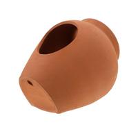 FUTUREORYY Fontaine Céramique Terracotta avec Pot à Eau Circulant Décoration Zen pour Salon et Jardin Système de Circulation Continue pour Balcon et Patio Support Végétal Ouvert pour Aquarium