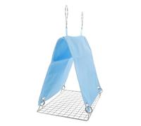 FUTUREORYY Hamac Oiseau Suspendu Respirant avec Fond Fil Métallique Nid Douillet Sécurisé pour Perroquets Calopsittes Conures et Perruches Lit Suspendu Confortable pour Cage Compacte