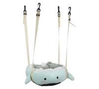 FUTUREORYY Hamac Suspendu pour Chat Petit, Lit Moelleux et Respirant en Peluche, Lit Hamac Portable pour Cage ou Fenêtre, Nid Confortable pour Chaton et Furet, Couchage D’intérieur Pratique