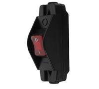 FUTUREORYY Interrupteur à Bascule Momentané avec LED Rouge Inverseur de Polarité pour Moteur Dc Commutateur Robuste et Facile à Installer