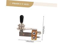 FUTUREORYY Interrupteur à Positions pour Guitare Électrique Shaped Sélecteur de Micro Métallique Remplacement pour Accessoires de Guitare