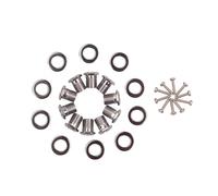 FUTUREORYY Kit Accessoires Pour Guitare Comprenant Bagues Filetées Métalliques Ferrules Et Vis De Montage Durables Et Compatibles Avec Mécaniques Pour Ukulélé Et Guitare Électrique