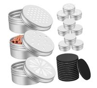 FUTUREORYY Kit de Boîtes Métalliques pour Entraînement Chien avec Perforés Pastilles Magnétiques Réutilisables Coffret de Dressage Aluminium