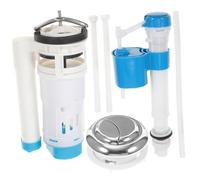 FUTUREORYY Kit de Réparation Chasse Eau Wc Double avec Valve Flotteur Robuste Bouton Poussoir pour Réservoir