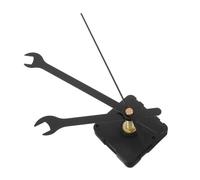 FUTUREORYY Kit Mécanisme Horloge Silencieux à Quartz avec Aiguilles Noires, Mouvement à Monter -Même, Plastique Solide, Installation Facile, Remplacement pour Horloge Murale de Chambre ou