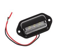 FUTUREORYY Lampe de Plaque D'immatriculation LED pour Camion 12-24v Noire | Abs, 6500k, 1,8 W, Montage sous Capot, 6 Perles Led, Visibilité Nette