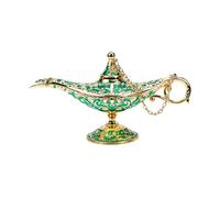 FUTUREORYY Lampe Magique en Alliage de Zinc Vert, Décoration Rétro Créative et Stable pour Bureau ou Étagère, Ornement de Table Original et Digne D'exposition