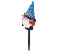 FUTUREORYY Lampe Solaire Jardin Nain Résine Étanche Éclairage Décoratif Extérieur Automatique pour Pelouse et Terrasse Statue Lumineuse Paysage avec Détecteur Crépusculaire Ornement de Cour