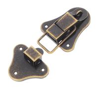FUTUREORYY Loquet Métal Décoratif pour Boîte Serrure à Bascule Rétro à Bec de Canard Accessoire Pratique pour Coffrets Bijoux et Valises Fermeture Sécurisée Élégante