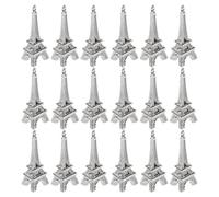 FUTUREORYY Lot de 100 Breloques Pendentifs Tour Eiffel Vintage en Alliage Argenté, Légers et Résistants au Ternissement, pour Création de Bijoux et Souvenirs Inoubliables