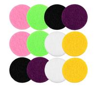 FUTUREORYY Lot de 12 Coussinets Diffuseurs d'Arômes pour Voiture Recharges Parfumées Multicolores Coussinets Doux pour Diffuseur d'Aromathérapie Usage Voyage et Intérieur Automobile