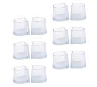 FUTUREORYY Lot de 12 Couvre-talons pour Talons Hauts Transparents Taille L Manchons Antidérapants en PVC Réduction du Bruit pour Cérémonies de Remise de Diplôme et Surfaces Inégales