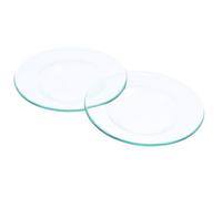 FUTUREORYY Lot de 2 Coupelles en Verre Transparentes pour Brûleur à Cire Parfumée Assiettes -Bougie Réutilisables Compatibles Aromathérapie et Huiles Essentielles Entretien Facile au